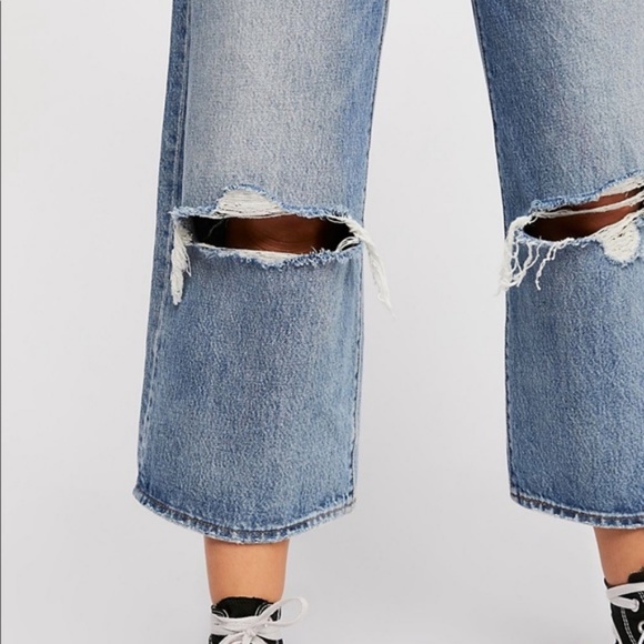 🆕 Free People x Levi’s High Water Wide Leg Jeans - Picture 5 of 7